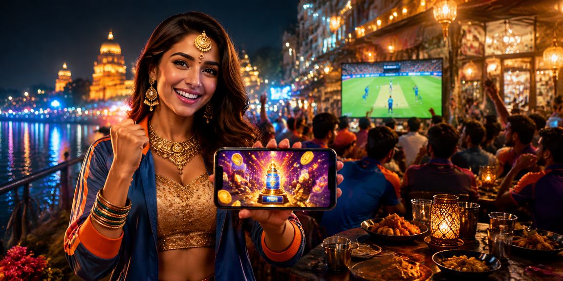 Live cricket betting interface on mobile device